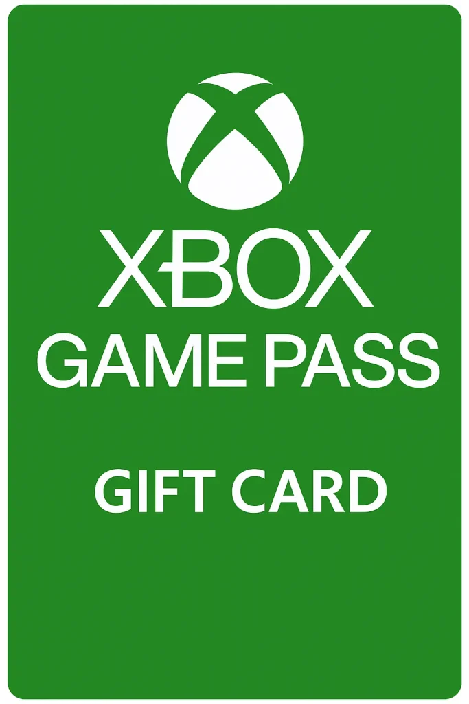 Xbox game pass gift card
